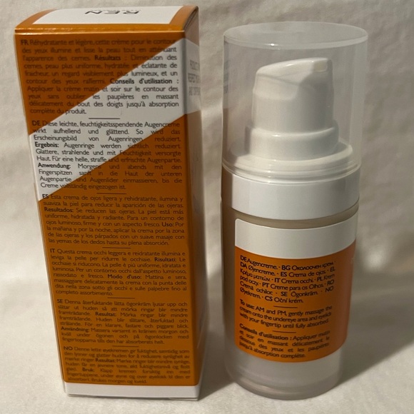 ✨NIB✨ REN CLEAN SKINCARE Brightening Dark Circle Eye Cream .5oz - Picture 4 of 13